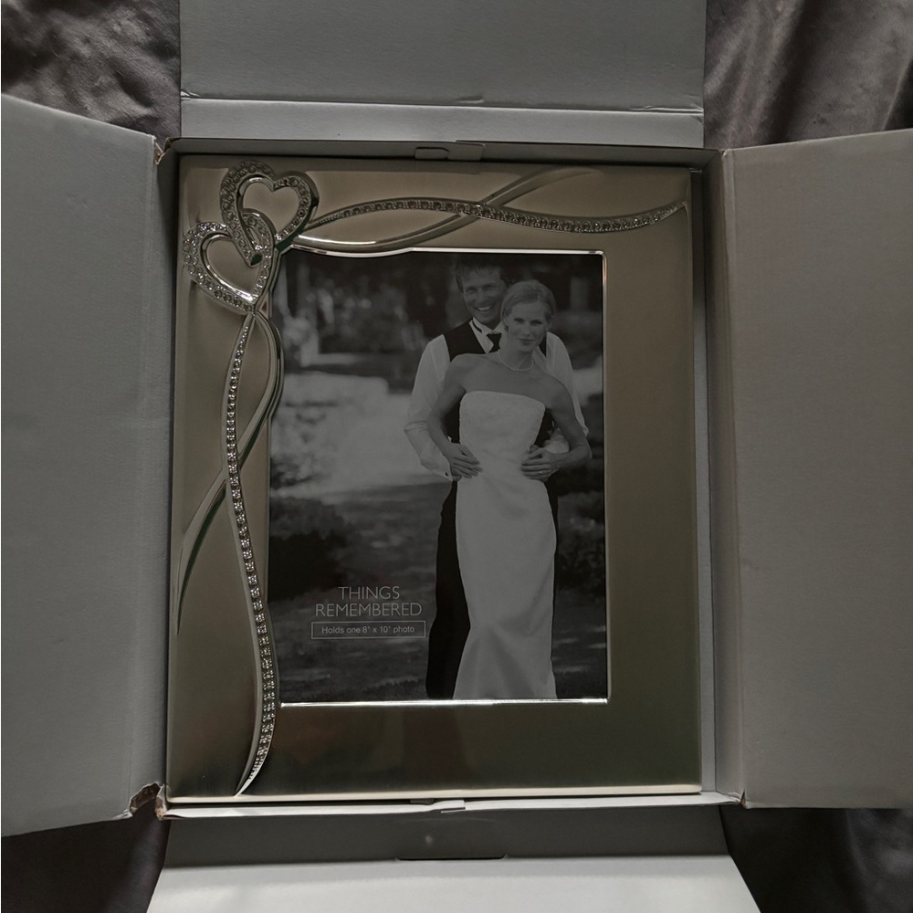 Things Remembered Silver Heart Photo Frame- NEW